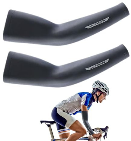 Cooling Armstulpen – Armstulpen mit Sonnenschutz, Sonnenschutzärmel für Männer und Frauen, atmungsaktiv, Sports Lovers Upf50 UV-Schutzärmel, XL, Noir