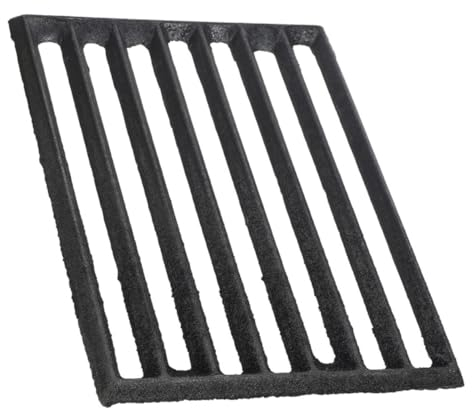 ORFOFE Kaminrost Grillrost Aus Eisen Rechteckig 23,5x17,5cm Verdickt Hitzebeständig Für Camping Garten Und Feuerstelle