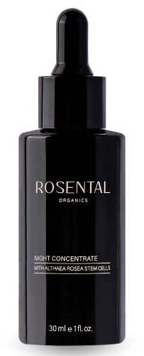 Rosental Organics Night Concentrate – Nachtserum mit Hyaluron & Althaea Rosea Stammzellen – Anti-Aging Pflege für Regeneration & Faltenreduzierung – Naturkosmetik Made in Germany
