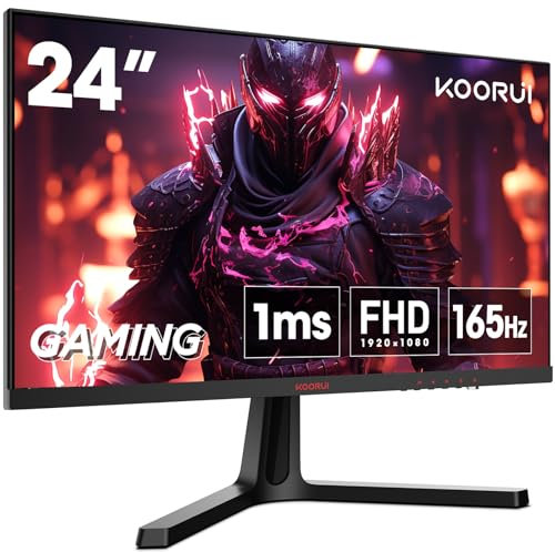 KOORUI 25 Inch Gaming Monitor, 200Hz, VA, 1ms, HDR 400, Full-HD 1080P, Adaptive Sync, VESA Mountable, HDMI/DP, Tilt Adjustable