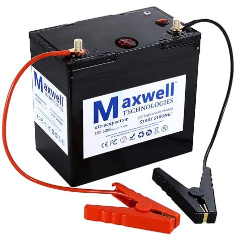 Maxwell 16V 500F Super Kondensator 12V Jump Starter 6000A Auto Starter Batterie Pack (bis zu 8.0L Gas, 6.0L Dieselmotor), Starter 6pcs 3000Farads 16Volt Auto Audio Verstärker Portable Jump Starter