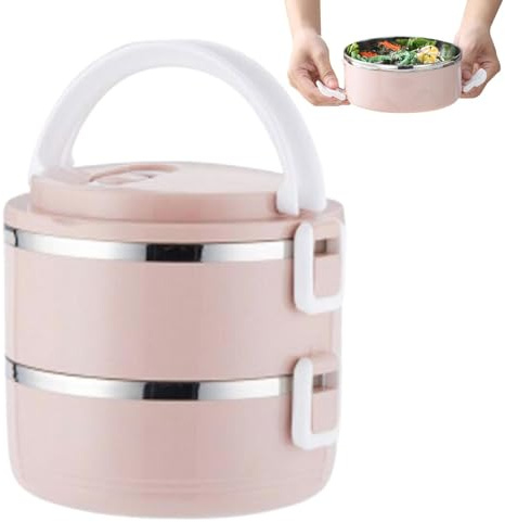 Jongyumo Garde Nourriture Thermique en Acier Inoxydable, Boite Lunch Box | avec Poignée Portable, avec Boucles De Sécurité des Deux Côtés, pour Femmes, Hommes, Filles [video game]