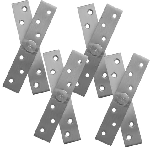 Operitacx Cerniera Pivot Nascosta Rotazione 360° in Acciaio Inossidabile 4 Pezzi per Porte in Legno e Ante Armadio per Cucina