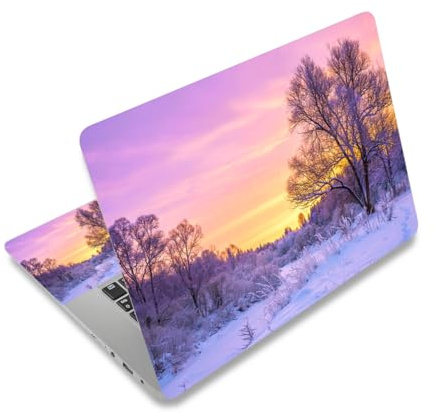 12.1 13 13.3 14 15.4 15.6 Inches Laptop Skin Sticker Decal Universal Vinyl Netbook Sticker Reusable Notebook PC Art Decal Protector Cover, Waterproof & Scratch-Resistant (Sunset Glow)