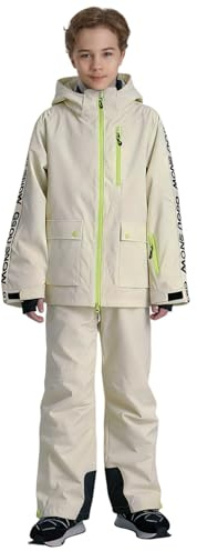 GSOU SNOW Snow Suit for Kids Ski Suit Boys Ski Jacket and Snow Bibs Set Waterproof Insulated Snowsuit Windproof for Kid Youth