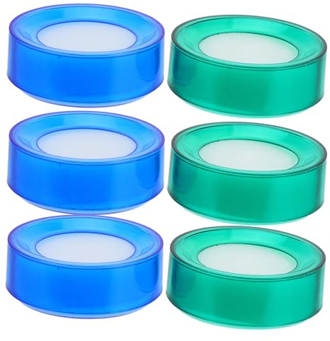 OSOLADY Spugna Bagna Dito 6 Pezzi Umidificatore Dita per Contare Contanti in Spugna e Ebanite per Smistamento Carta e Migliorare Efficienza Lavoro Colore Casuale