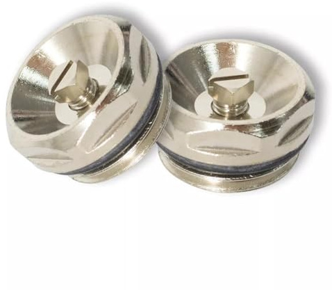 NEIQIUWING Manual Towel Radiator Bleed Valves 1/2 Inch Brass Radiator Bleed Pack of 2