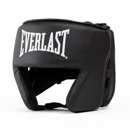 Everlast Core Box-Kopfschutz (S/M) | Leicht Box-Kopfschutz mit integrierter Ohrenriemen, gepolsterter Hinterkopfbereich & Verstellbar Klettverschluss