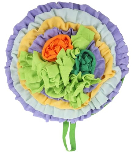 GRIRIW Tapis de Jeu Interactif en Peluche Soulage Le Stress et Stimule L'activité pour Lapins et Hamsters, Tapis de Recherche de Nourriture pour Animaux