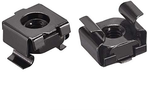 uxcell Snap-in Cage Nuts - M4 x 0.7mm Carbon Steel Metric Nut for Server Shelve Cabinet 25pcs