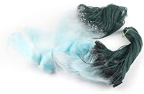 Weikeya 100 Metri di Lunghezza e 1,5 Metri di 1,5 Metri di Rete da Pesca Integrata a Tre Strati, con Strumento in Nylon Knot Tying Tool,Trappola per Animali