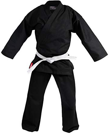 DEPICE Unisex – vuxen kage karatedräkt, svart, 190 cm
