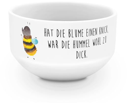 Mr. & Mrs. Panda Schüssel Hummel flauschig - Geschenk, porzellanschale, Blume, Natur, Müslischale, schälchen, Biene, frühstücksbowl, Tiermotive, schale