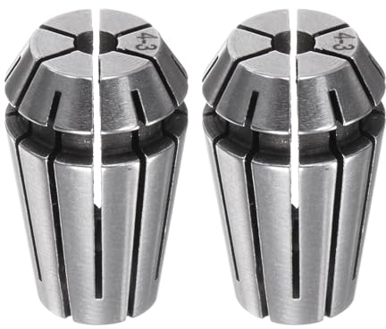 QUARKZMAN ER16 4mm Mandrino con Pinze a Molla Alta Precisione 0,015mm 2pz | per Macchine Incisione CNC， Tornio Fresatrice