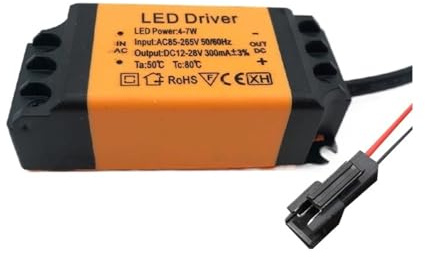 BSAXITHZB LED Alimentatore a Corrente costante Driver Downlight plafoniera faretto raddrizzatore a Luce Piatta driver3w8w12w trasformatore (Color : 4 7 Watt Driver)