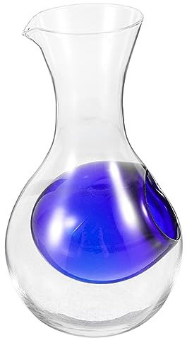 AUTSUPPL Decantador De Vidrio Para Sake Frío Copa Integrada Diseño Único y Fácil De Limpiar Para Bar y Hogar