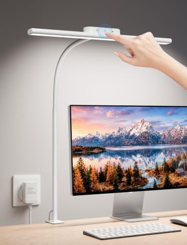 Lepro Clamp Desk Lamp, 750lm Dimmable Eye-Caring LED Desk Light for Monitor