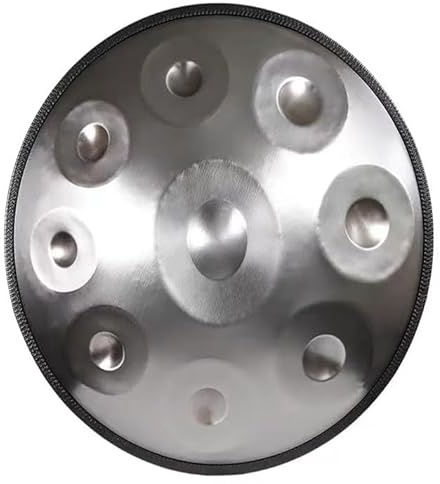 Stahl-Handpan 440 Hz, 22 Zoll Handpan-Trommel Mit 9 Tönen, Inklusive Tragetasche Und Halterung, D-Moll-Stahl-Handtrommel, Mit Einem Ätherischen Und Stabilen Klang. Für Erwachsenenunterhaltung Und Yoga