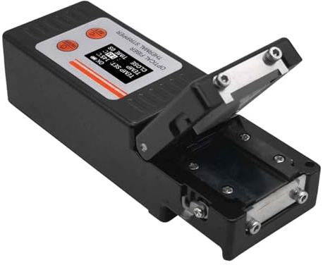 Denash Pelacables Térmicos de Fibra óptica, Herramienta Portátil de Pelado en Caliente con Pantalla LCD y Temperatura Ajustable de 50 a 180 ℃, para Fibra óptica de 1 a 48 Núcleos