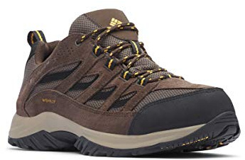 Columbia Men's Crestwood Waterproof Hiking Boot, Mud, Squash, 8 Wide US