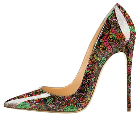 EDEFS - Scarpe da Donna - Scarpe col Tacco - Classiche Scarpe col Tacco - Red - Taglia EU37