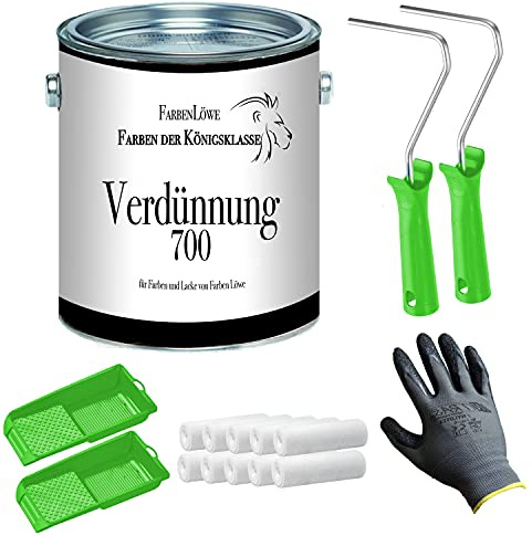 Färger lejon avfettningsmedel alkydharts utspädning 700 – specialutspädning extra för färger och lacker av färgerna Lejon (0,5 l med lackeringsset)