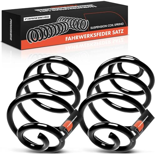Frankberg 2x Federn Fahrwerksfeder Hinten Kompatibel mit Corsa C F08 F68 2000-2009 Corsa C X01 2000-2012 Tigra Twintop/Convertible 2004-2009 Replace# 9196210