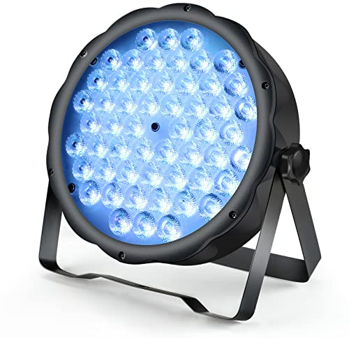 BETOPPER LED Par Lights 54 x 1.5W, RGB Stage Lights DMX DJ Lighting Sound Activated with Stand, Strobe Light & Wash Par Lighting DMX for Parties, Church, Wedding, Bars