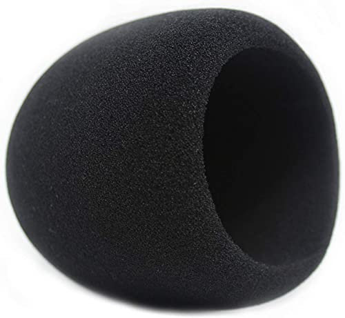 TECKEEN 1 x schwarze Mikrofon-Schaumstoff-Abdeckung, Filter, Windschutzscheibe, Ersatz für Blue Yeti Pro Mic