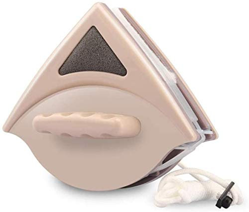 Samnuerly Nettoyeur de vitres magnétique Double Face - Brosse de Nettoyage pour vitres Essuie-Glace Raclette Outil de Lavage pour fenêtres à Double vitrage Épaisseur 15-24 mm