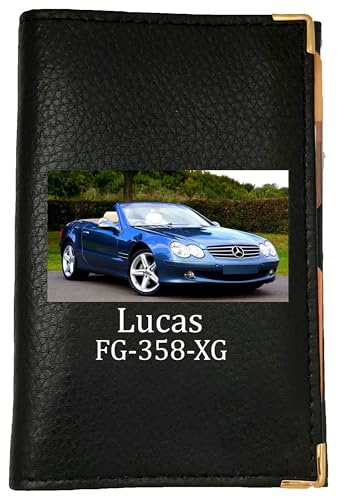 Syl'la Personnalisez Votre Porte Carte Grise et Papier Voiture en Cuir pour Femme ou Homme avec Votre Photo ou Logo et Texte (Noir)