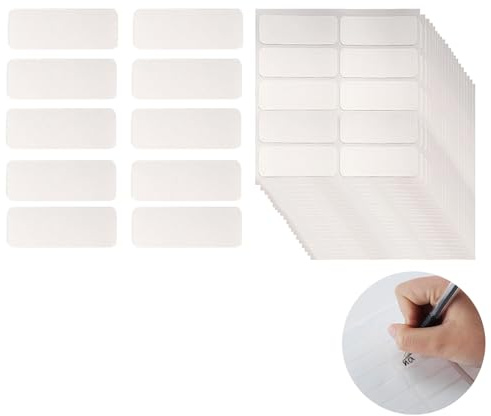 200 Stück Namensaufkleber, 4.5 * 1.5cm Wasserfeste Klebeetiketten, Personalisiert Namensaufkleber Aufkleber zum Markieren von Kleidung und Gegenständen für Kinder Schule Pflegeheim Kindertagesstätte