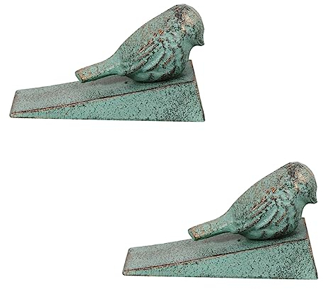 Türstopper 2 Stück aus Gusseisen Vogelform Robust Rutschfest für Türen