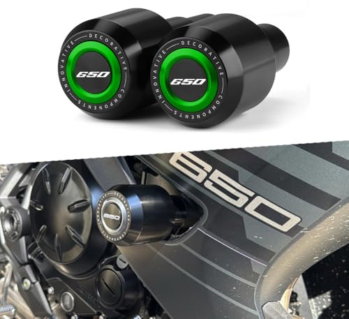 Modeer Sturzpads Für K.awasaki Ninja 650 2017~2024 2025 Motorrad rahmen Slider Antikollisions-Fallschutz Crashpad ninja 650 ninja650 Zubehör (Grün)