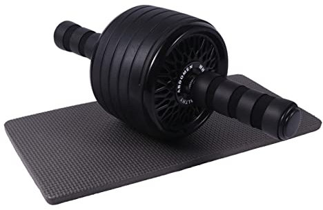 HONMEET Stummes Fitness Rad Aus Tpr Pp Und Edelstahl Großer Bauch Fitness Roller Mit Schwammgriff Fitnessgerät Zum Muskelaufbau Und Kalorienverbrennen Für Frauen Und Männer Zuhause