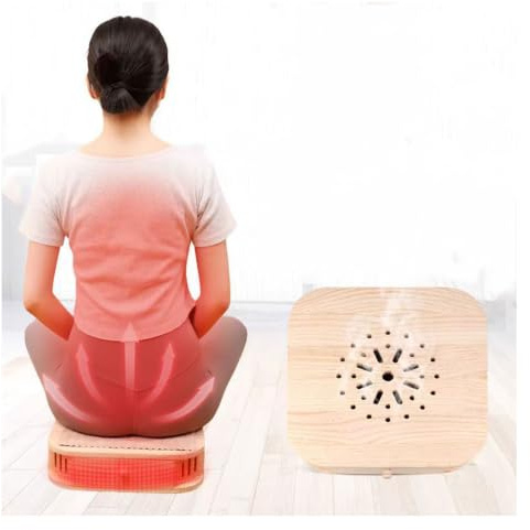 LANYANZI Moxa Cone Burner Box Solid Wood Moxa Seat Cushion