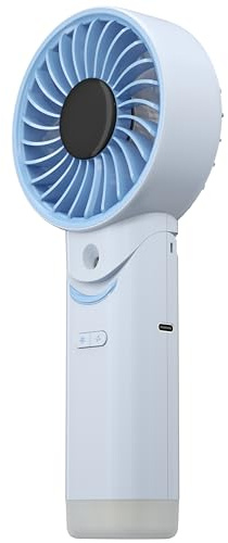 Nitecore izzCool 30 - Ventilador plegable para aire acondicionado, con rociador de agua, ventilador de refrigeración de mano (azul)