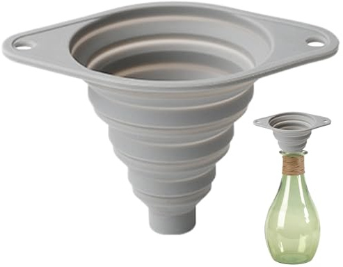 Juego de 2 embudo plegables - Soft Silicone Gel Funnel Spleapsible Funnels, Flexible Funnell Cooking Gel Funneel Cocina de cocina - Geles silicona suave Funneel Cocinaa funnelal