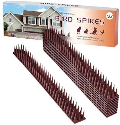 Weqizuerqi Piques de clôture – Piques de clôture Anti-Escalade – Anti-Rouille – Protection pour Animaux pour écureuils, Pigeons, Chats, Jardin, Balcon, Cour, intérieur et extérieur