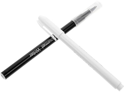 INOOMP Edible Baking Mark Pens Cake Decorating Markers Food-grade Color Markers for Cookies and Cakes 2pcs (white and Black) Safe for Baking Decoration