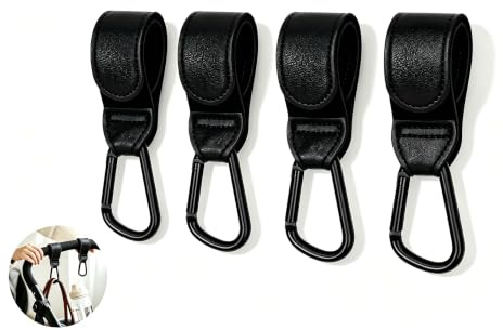 Stroller Hooks 4 Pack Heavy Duty Universal Buggy Clips for Bags