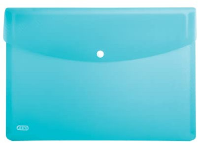ELBA Urban Brieftaschen A5, aus Kunststoff, transparent, blau, 5er Pack