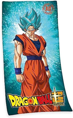 Herding DRAGONBALL SUPER Badetuch, 150 x 75 cm, Baumwolle, Mehrfarbig