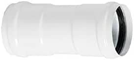 RACCORDO DI GIUNZIONE FF MANICOTTO SMALTATO BIANCO ALLUMINIO (DIAMETRO 60 mm)