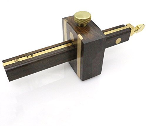 Marking Gauge Hardwood Mortice Marking Gauge Woodworking Carpenters Tool Adjustable Carpentry Marker for Construction Decoration Woodworking 20cm