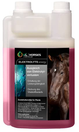 Kräuterland Elektrolyt Energy Liqiud für Pferde 1Liter (1000ml) | flüssiges Ergänzungsfuttermittel für eine optimale Regeneration & Erhaltung der Leistungsfähigkeit ohne Konservierungsstoffen
