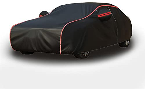 Autoplane autoabdeckung für BMW 1500-2000 1502-2002 1502-2002, Vollgarage wasserdichte Autoabdeckung, Staubdichte (Color : Black1, Size : BMW 1500-2000 Saloon)