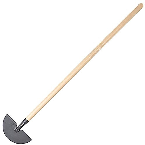 SolaDirect Edging Knife for Lawns, Flower Beds, and Gardens - Corrosion-Resistant Steel, Long Wooden Shaft - Easy to Use, Durable, Long Lasting (122 cm / 4 ft)