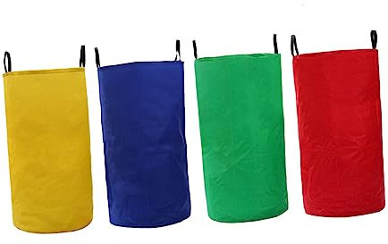 Vaguelly 4stücke Outdoor Sackhüpfen Tasche Für Junge Mädchen Spielzeug Bunte Sackhüpfen Springen Tasche Lustige Aktivitäten Für Draußen