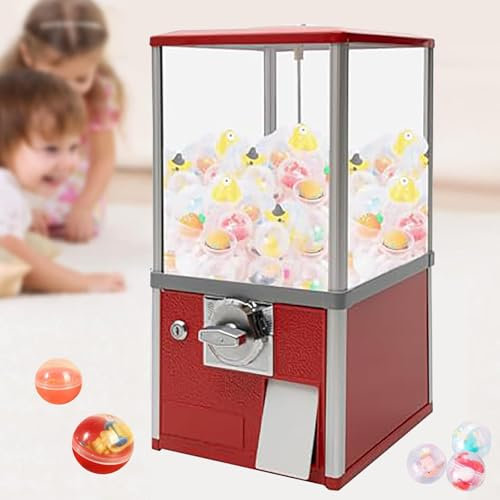 SNBGRYE Gashapon-Automat, Gummiballspender FüR Kinder, Automatischer Kapselspender, SüßIgkeitenautomat FüR Zuhause/Zum Einkaufen (45-55 mm Gashapon-Spielzeug),F